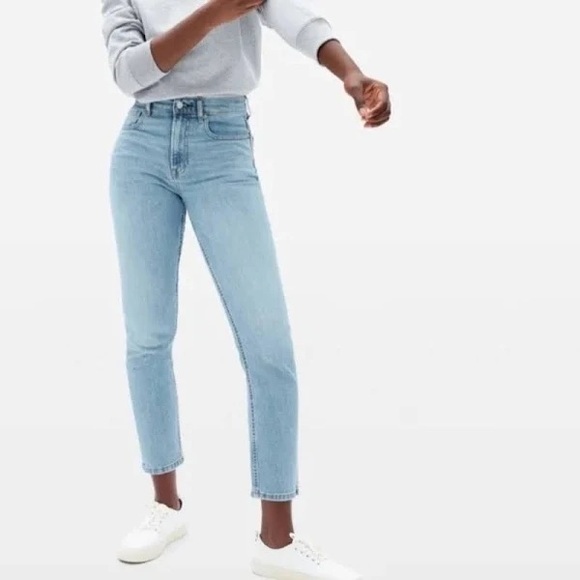 Everlane High Waist Straight Jean - Light Wash, regular length - Picture 1 of 6